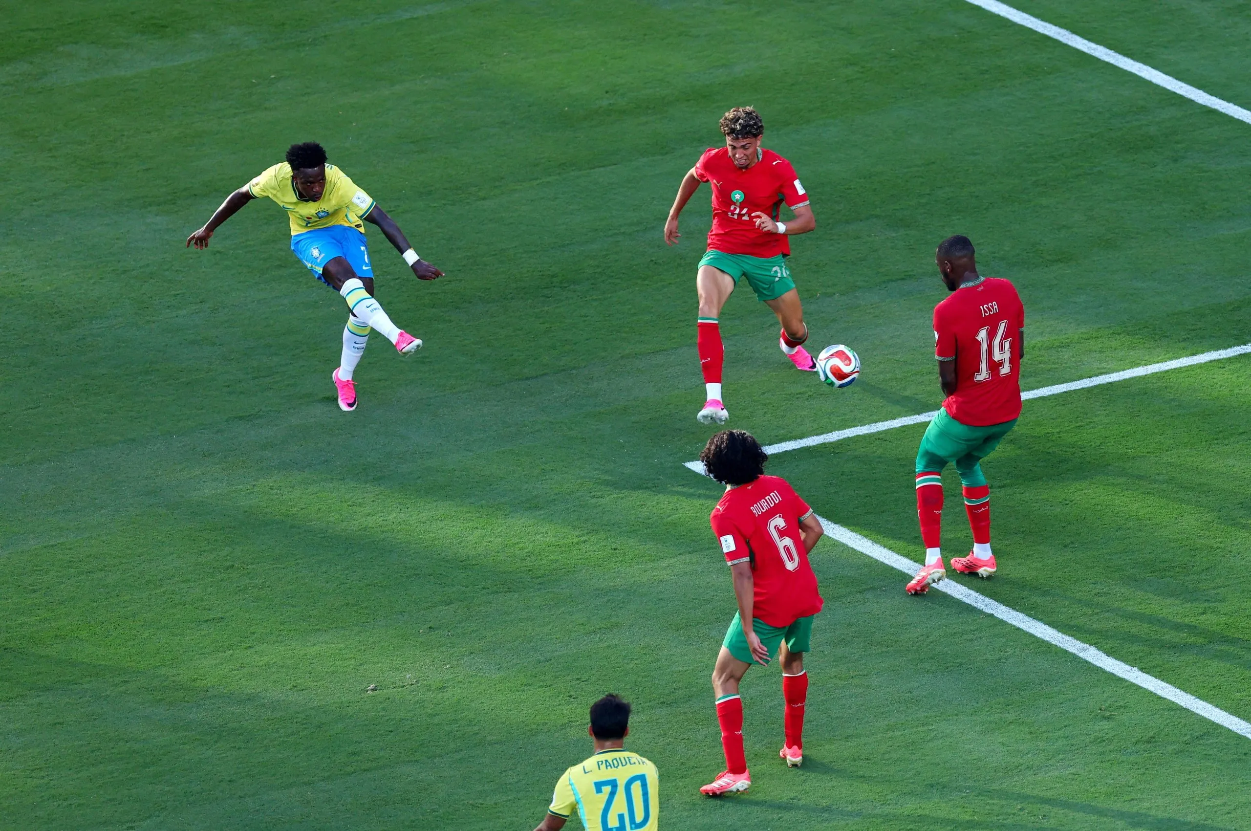 Vinicius Junior scores their first goal